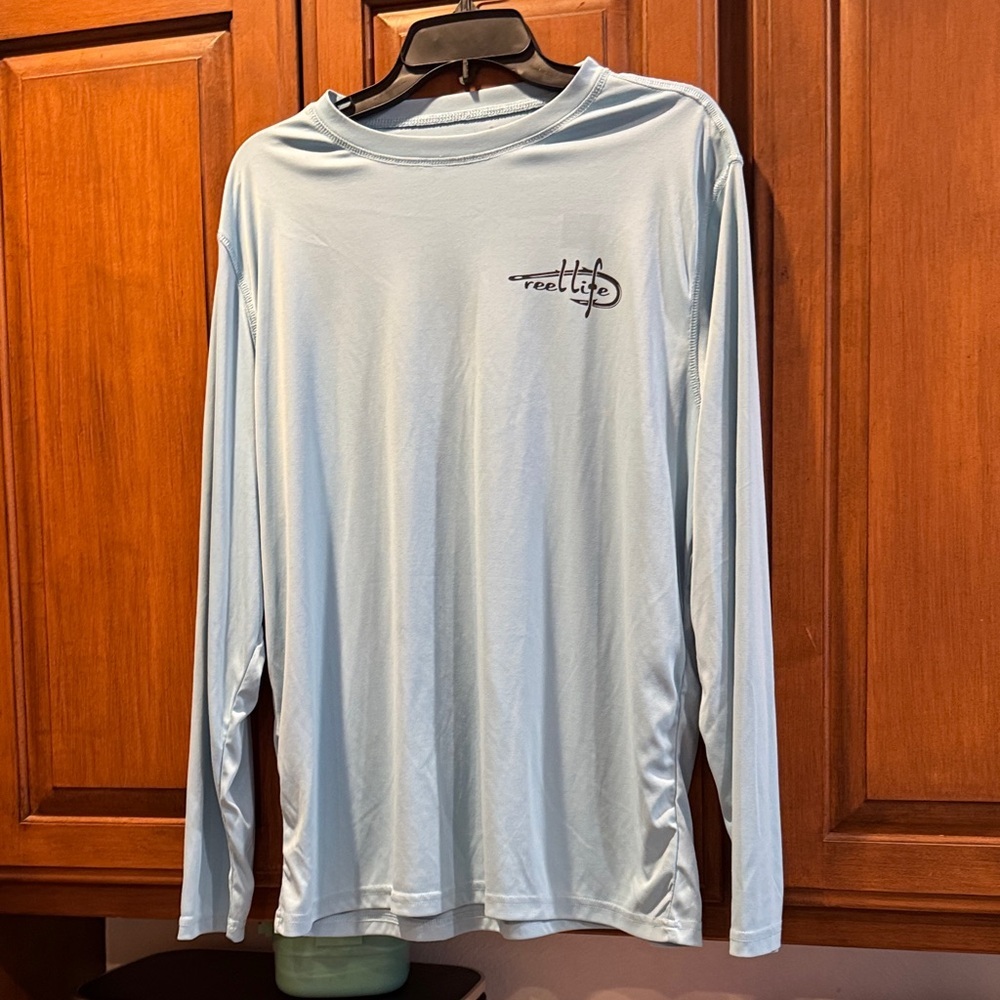 Reel Life Men's Sky Blue “Raised on the Water” Long Sleeve Tee